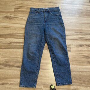 Madewell Classic Straight Jean 26 womens denim blue